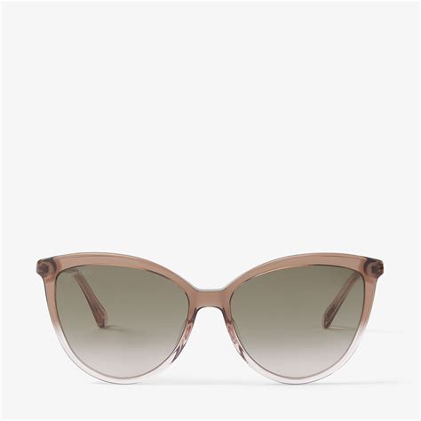 nude cat eye sunglasses